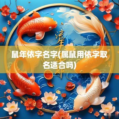 蛇年依字名字(属鼠用依字取名适合吗)