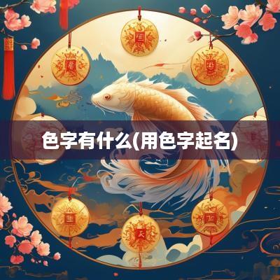 色字有什么(用色字起名)