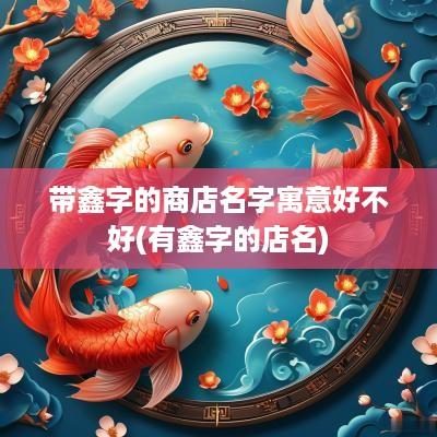 带鑫字的商店名字寓意好不好(有鑫字的店名)