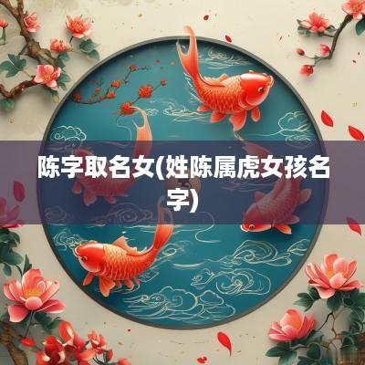 陈字取名女(姓陈属虎女孩名字)