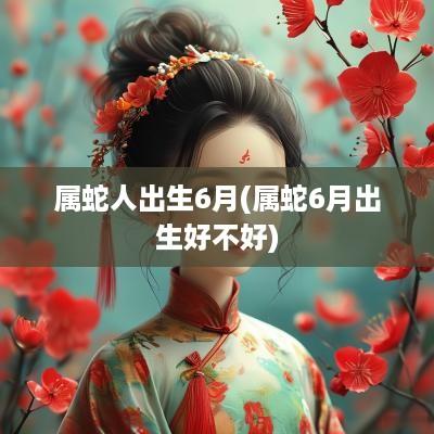 属蛇人出生6月(属蛇6月出生好不好)
