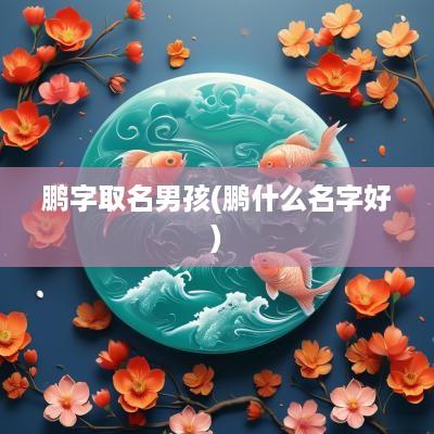 鹏字取名男孩(鹏什么名字好)