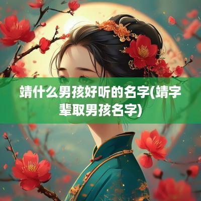 靖什么男孩好听的名字(靖字辈取男孩名字)