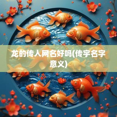 龙的传人网名好吗(传宇名字意义)