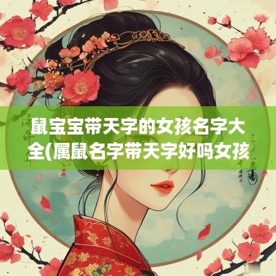 鼠宝宝带天字的女孩名字大全(属鼠名字带天字好吗女孩子)
