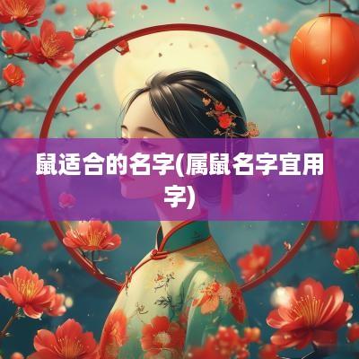 鼠适合的名字(属鼠名字宜用字)