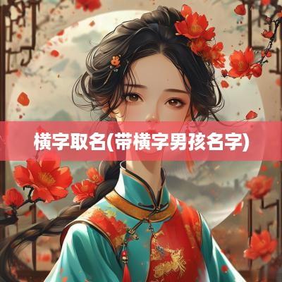 横字取名(带横字男孩名字)