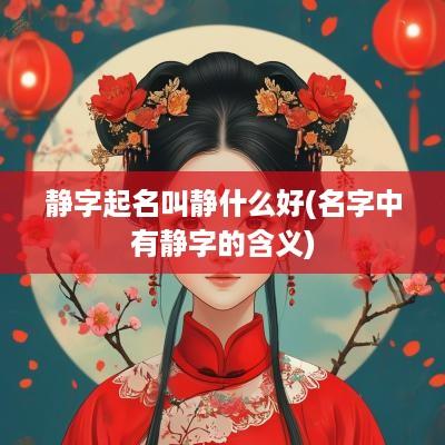 静字起名叫静什么好(名字中有静字的含义)