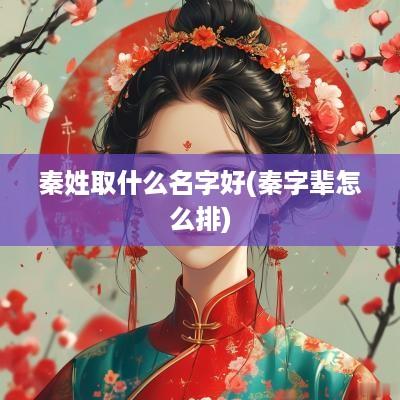 秦姓取什么名字好(秦字辈怎么排)