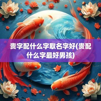 贵字配什么字取名字好(贵配什么字最好男孩)