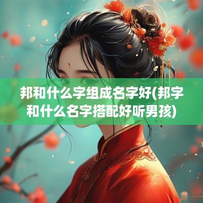 邦和什么字组成名字好(邦字和什么名字搭配好听男孩)