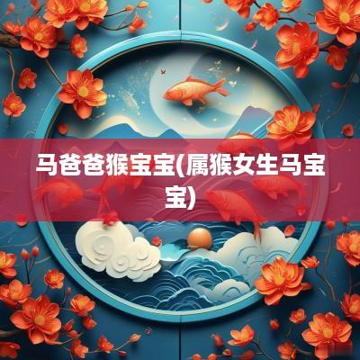 马爸爸猴宝宝(属猴女生马宝宝)