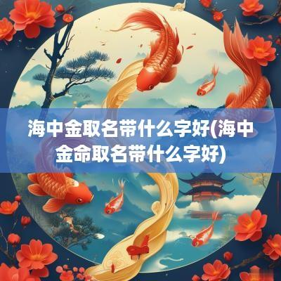 海中金取名带什么字好(海中金命取名带什么字好)