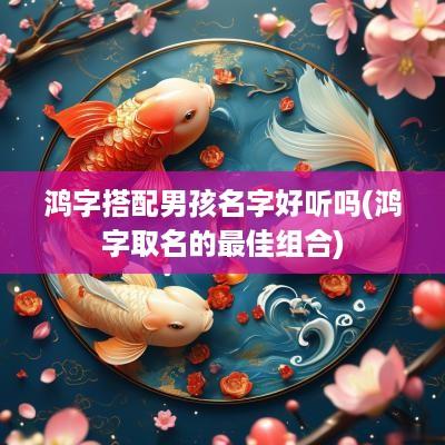 鸿字搭配男孩名字好听吗(鸿字取名的最佳组合)