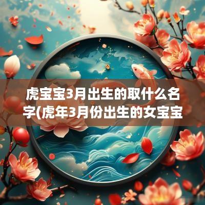 虎宝宝3月出生的取什么名字(蛇年3月份出生的女宝宝)