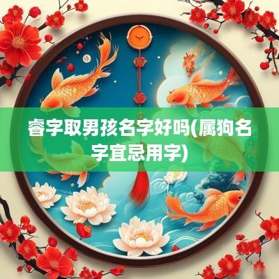 睿字取男孩名字好吗(属狗名字宜忌用字)