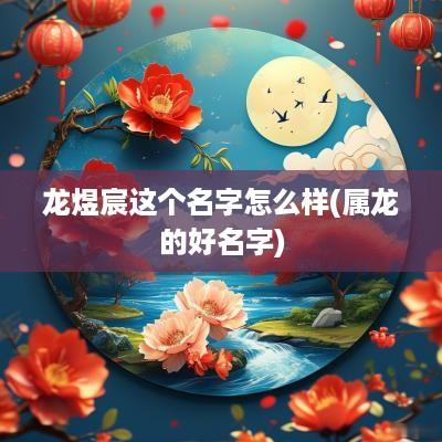 龙煜宸这个名字怎么样(属龙的好名字)
