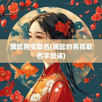 属蛇男宝取名(属蛇的男孩取名字忌讳)