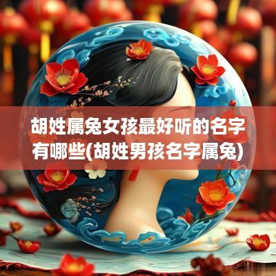 胡姓属兔女孩最好听的名字有哪些(胡姓男孩名字属兔)