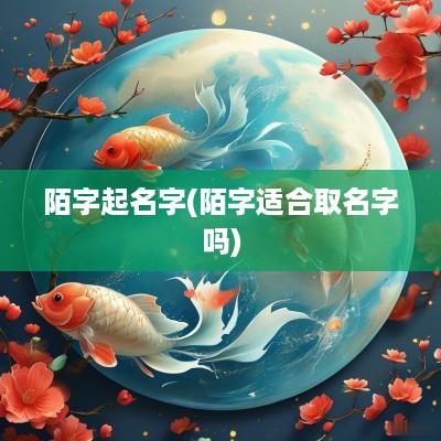 陌字起名字(陌字适合取名字吗)