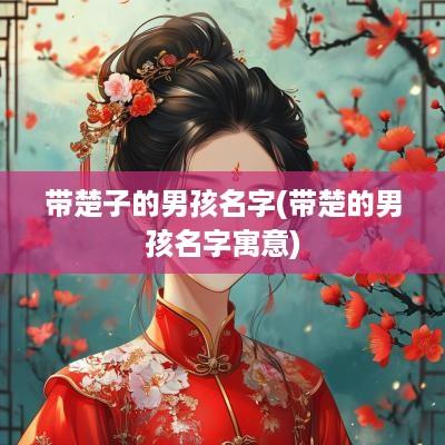 带楚子的男孩名字(带楚的男孩名字寓意)
