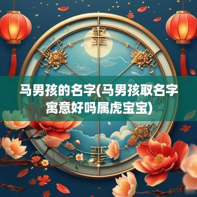 马男孩的名字(马男孩取名字寓意好吗属虎宝宝)