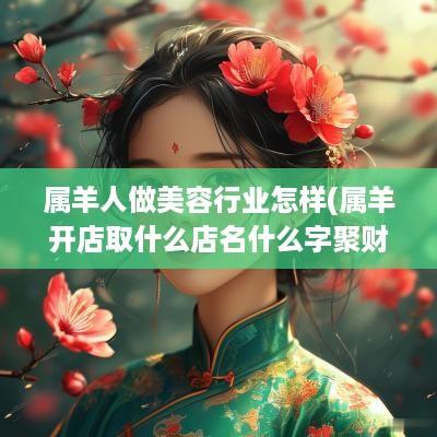 属羊人做美容行业怎样(属羊开店取什么店名什么字聚财)