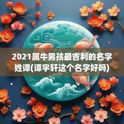 2025属牛男孩最吉利的名字姓谭(谭宇轩这个名字好吗)