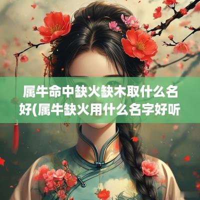 属牛命中缺火缺木取什么名好(属牛缺火用什么名字好听男孩)
