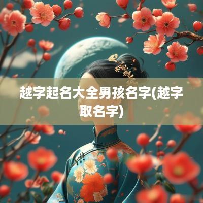 越字起名大全男孩名字(越字取名字)