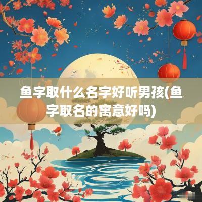 鱼字取什么名字好听男孩(鱼字取名的寓意好吗)