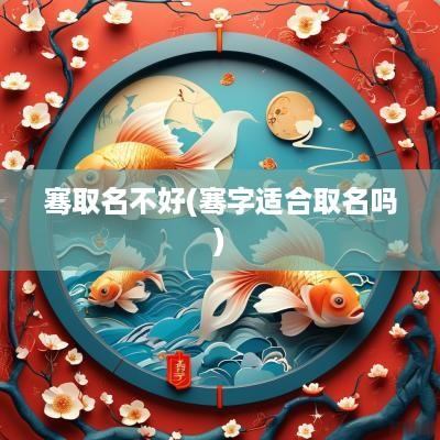 骞取名不好(骞字适合取名吗)