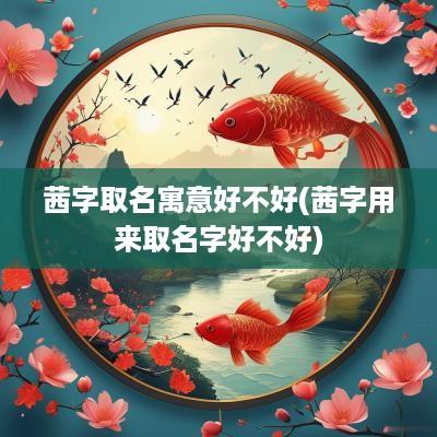 茜字取名寓意好不好(茜字用来取名字好不好)