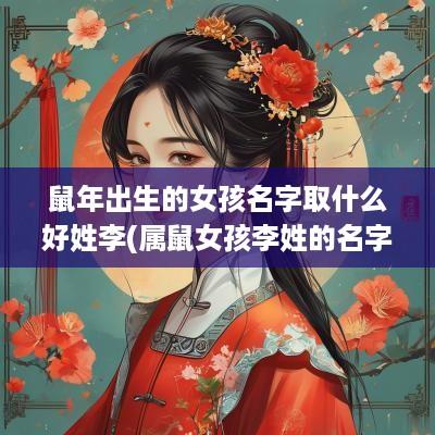 蛇年出生的女孩名字取什么好姓李(属鼠女孩李姓的名字大全免费) 蛇年出生的女孩名字取什么好姓李(属鼠女孩李姓的名字大全免费)