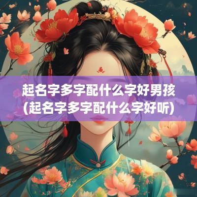 起名字多字配什么字好男孩(起名字多字配什么字好听)