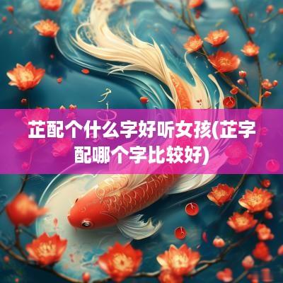 芷配个什么字好听女孩(芷字配哪个字比较好)