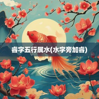 睿字五行属水(水字旁加睿)