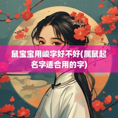 鼠宝宝用峻字好不好(属鼠起名字适合用的字)