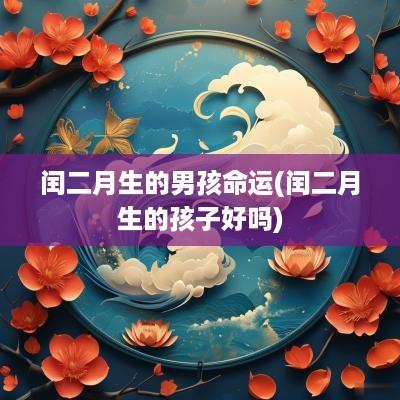闰二月生的男孩命运(闰二月生的孩子好吗)