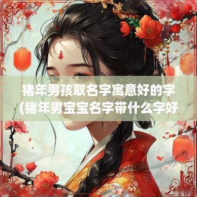 猪年男孩取名字寓意好的字(猪年男宝宝名字带什么字好)