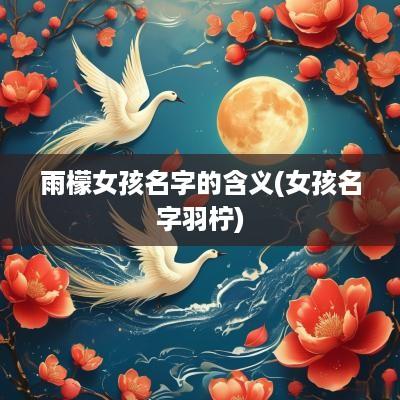 雨檬女孩名字的含义(女孩名字羽柠)