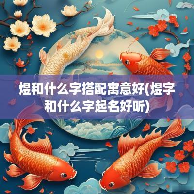 煜和什么字搭配寓意好(煜字和什么字起名好听)