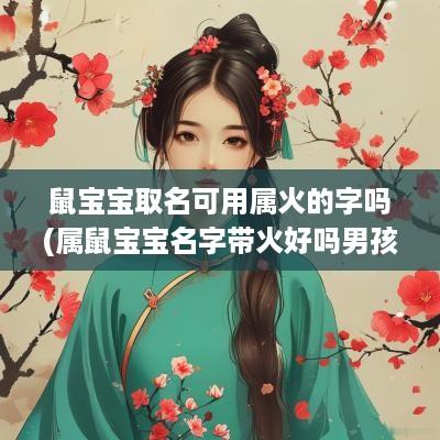 鼠宝宝取名可用属火的字吗(属鼠宝宝名字带火好吗男孩)