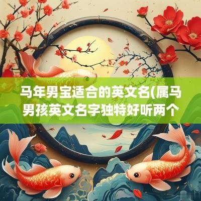 马年男宝适合的英文名(属马男孩英文名字独特好听两个字)