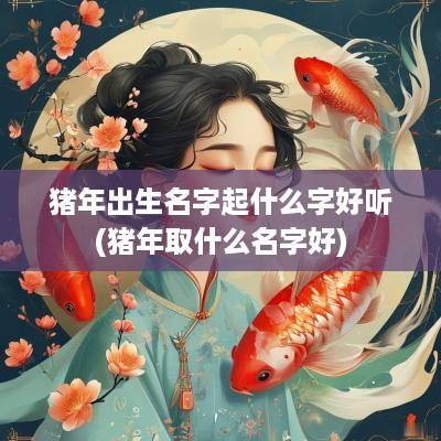猪年出生名字起什么字好听(猪年取什么名字好)