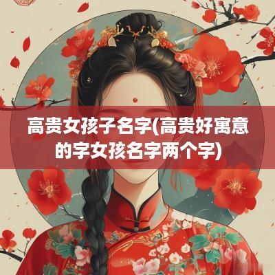 高贵女孩子名字(高贵好寓意的字女孩名字两个字)