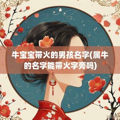 牛宝宝带火的男孩名字(属牛的名字能带火字旁吗)