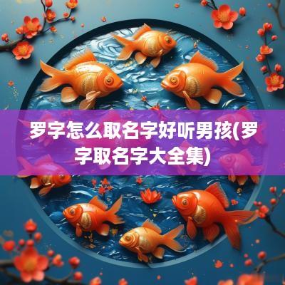 罗字怎么取名字好听男孩(罗字取名字大全集)