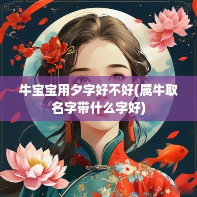 牛宝宝用夕字好不好(属牛取名字带什么字好)