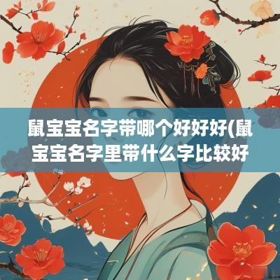 鼠宝宝名字带哪个好好好(鼠宝宝名字里带什么字比较好)